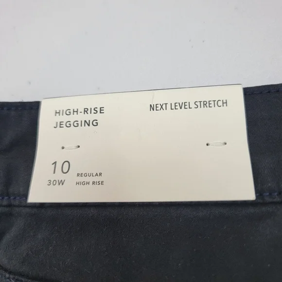 American Eagle Black Next Level Stretch High Rise Jeggings Sz 10/30 NEW - Picture 12 of 16